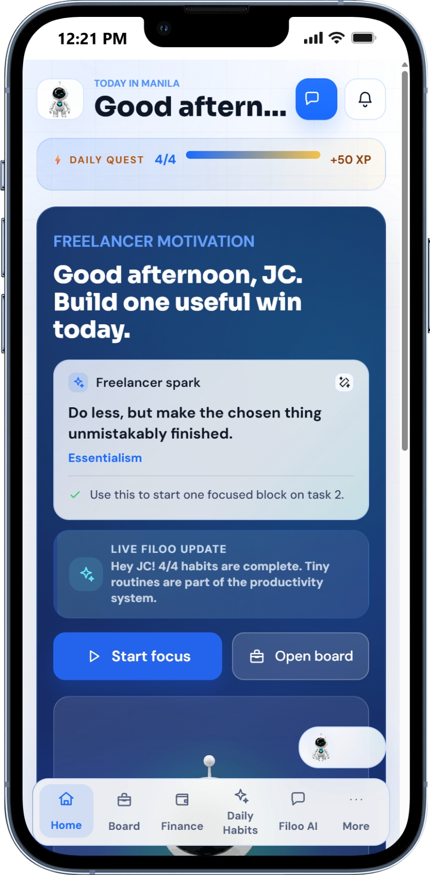 Filoo mobile app